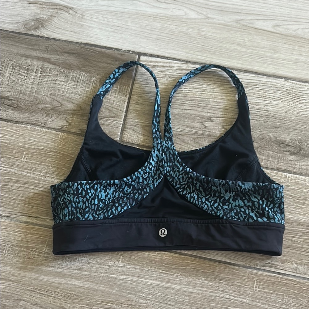 lululemon athletica Black and Blue Sports Bra